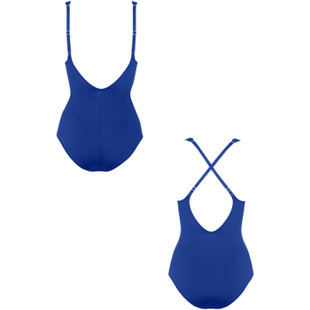 Lisca Einteiliger Badeanzug mit Armatur und mehreren Positionen Blau