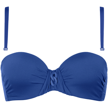 Kleidung Damen Bikini Ober- und Unterteile Lisca Badeanzug-Oberteil Bandeau Balconnet Palma Blau