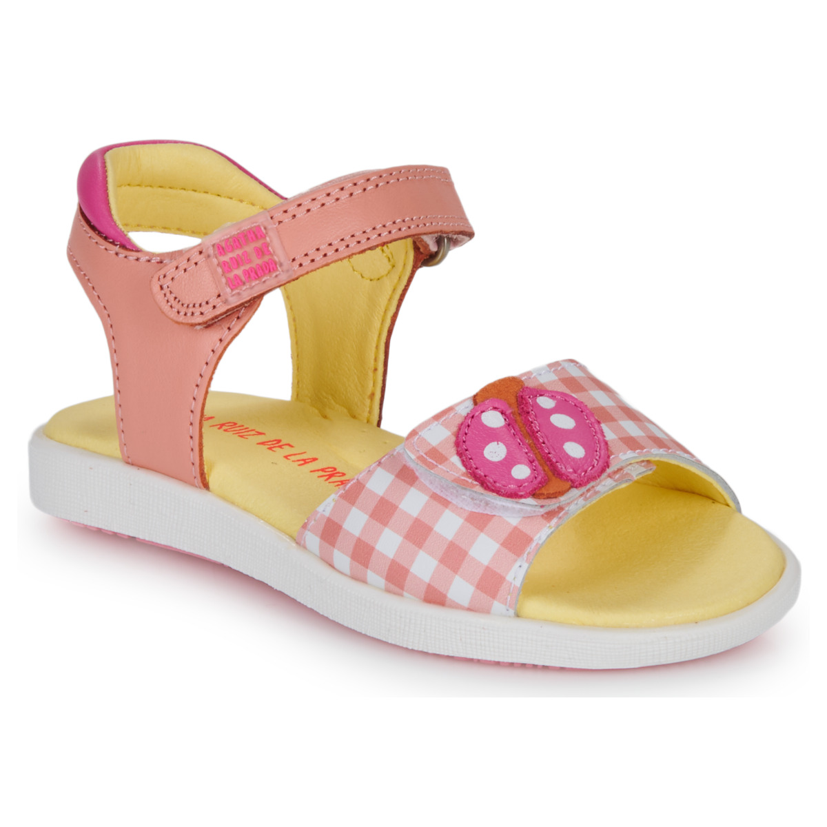Schuhe Mädchen Sandalen / Sandaletten Agatha Ruiz de la Prada AITANA Weiss / Rosa