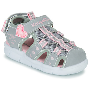 Schuhe Mädchen Sportliche Sandalen Kangaroos K-Mini Grau / Rosa