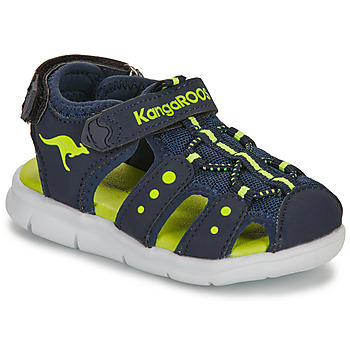 Schuhe Jungen Sportliche Sandalen Kangaroos K-Mini Marine / Gelb