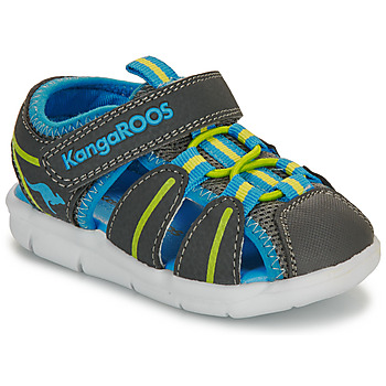 Schuhe Jungen Sportliche Sandalen Kangaroos K-Grobi Grau / Gelb / Blau