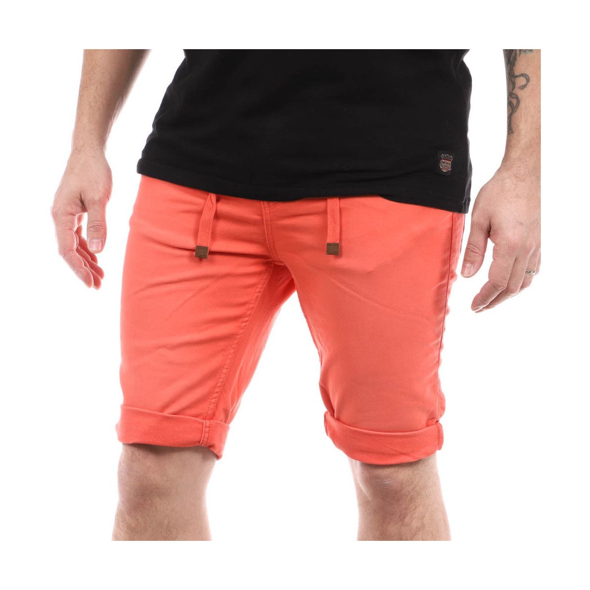Kleidung Herren Shorts / Bermudas Paname Brothers PB-MALDIVE2 Orange