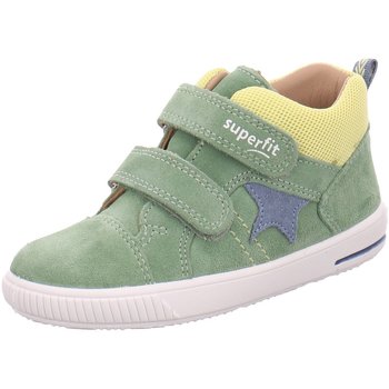 Schuhe Jungen Babyschuhe Superfit Klettschuhe Stiefelette Leder MOPPY 1-000352-7510 Grün