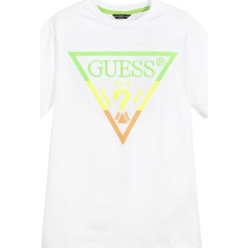 Kleidung Jungen T-Shirts & Poloshirts Guess G-L02I26K5M20 Weiss