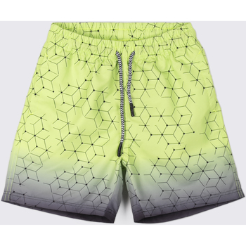 Kleidung Jungen Hosen Coccodrillo Kurze Hose limonengrüne mit Aufdruck Grün