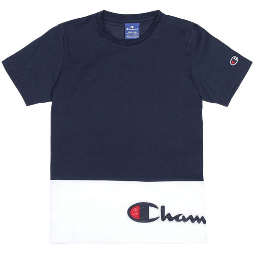 Kleidung Jungen T-Shirts & Poloshirts Champion 305259 Blau