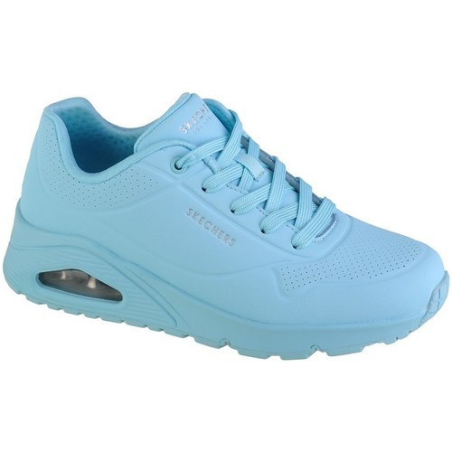 Schuhe Damen Sneaker Low Skechers Unostand ON Air Blau