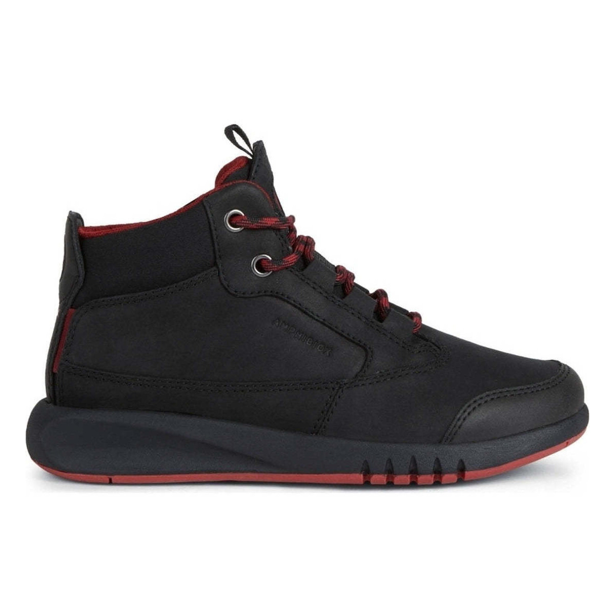 Schuhe Jungen Boots Geox  Schwarz