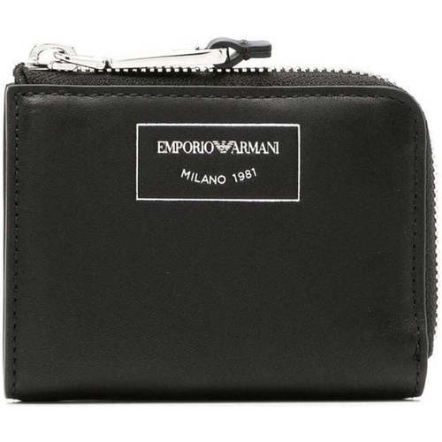 Taschen Damen Portemonnaie Emporio Armani  Schwarz