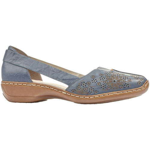 Schuhe Damen Sportliche Sandalen Rieker  Blau