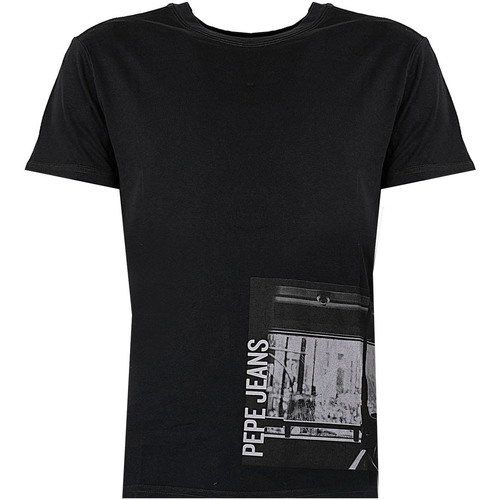 Kleidung Herren T-Shirts Pepe jeans PM508523 | Strom Schwarz