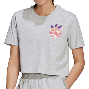 Kleidung Mädchen T-Shirts adidas Originals H22755 Grau