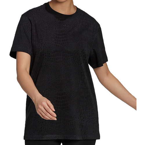 Kleidung Mädchen T-Shirts adidas Originals H20423 Schwarz