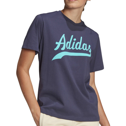 Kleidung Mädchen T-Shirts adidas Originals HD9776 Blau