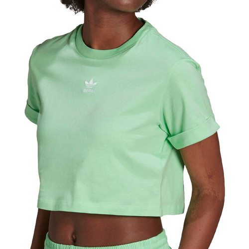 Kleidung Mädchen T-Shirts adidas Originals H37881 Grün