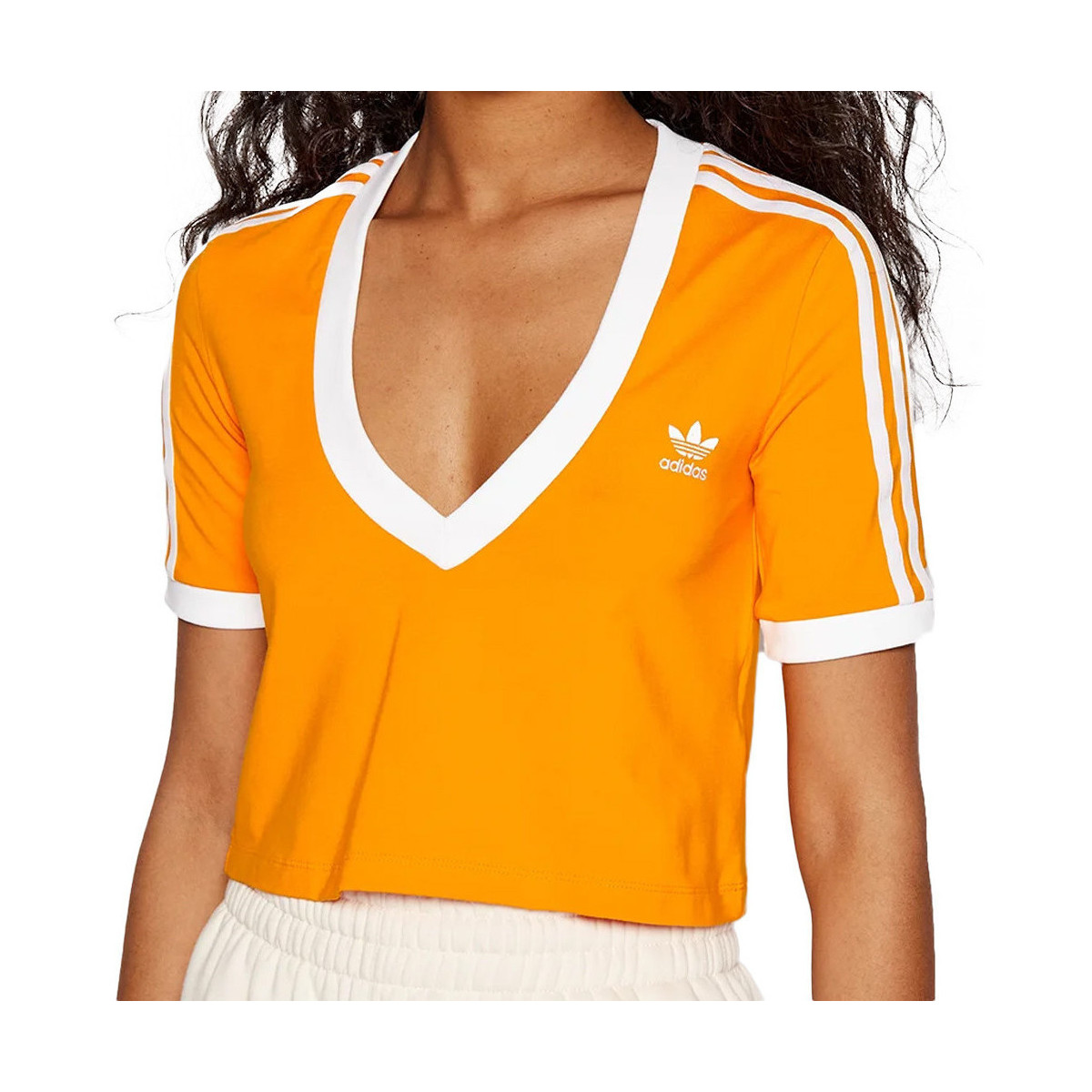 Kleidung Mädchen T-Shirts & Poloshirts adidas Originals HC2029 Orange