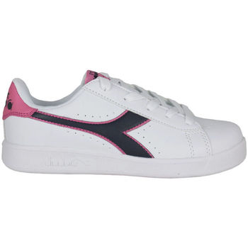 Schuhe Kinder Sneaker Diadora Game p gs 101.173323 01 C8593 White/Black iris/Pink pas Weiss