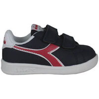 Schuhe Kinder Sneaker Diadora Game p td 101.173339 01 C8594 Black iris/Poppy red/White Schwarz