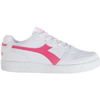 Schuhe Kinder Sneaker Diadora Playground gs girl 101.175781 01 C2322 White/Hot pink Rosa