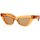 Uhren & Schmuck Damen Sonnenbrillen Bottega Veneta BV1101S 011 Sonnenbrille Orange
