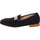 Schuhe Damen Slipper Luca Grossi Premium H842M-bluCamoscio Blau