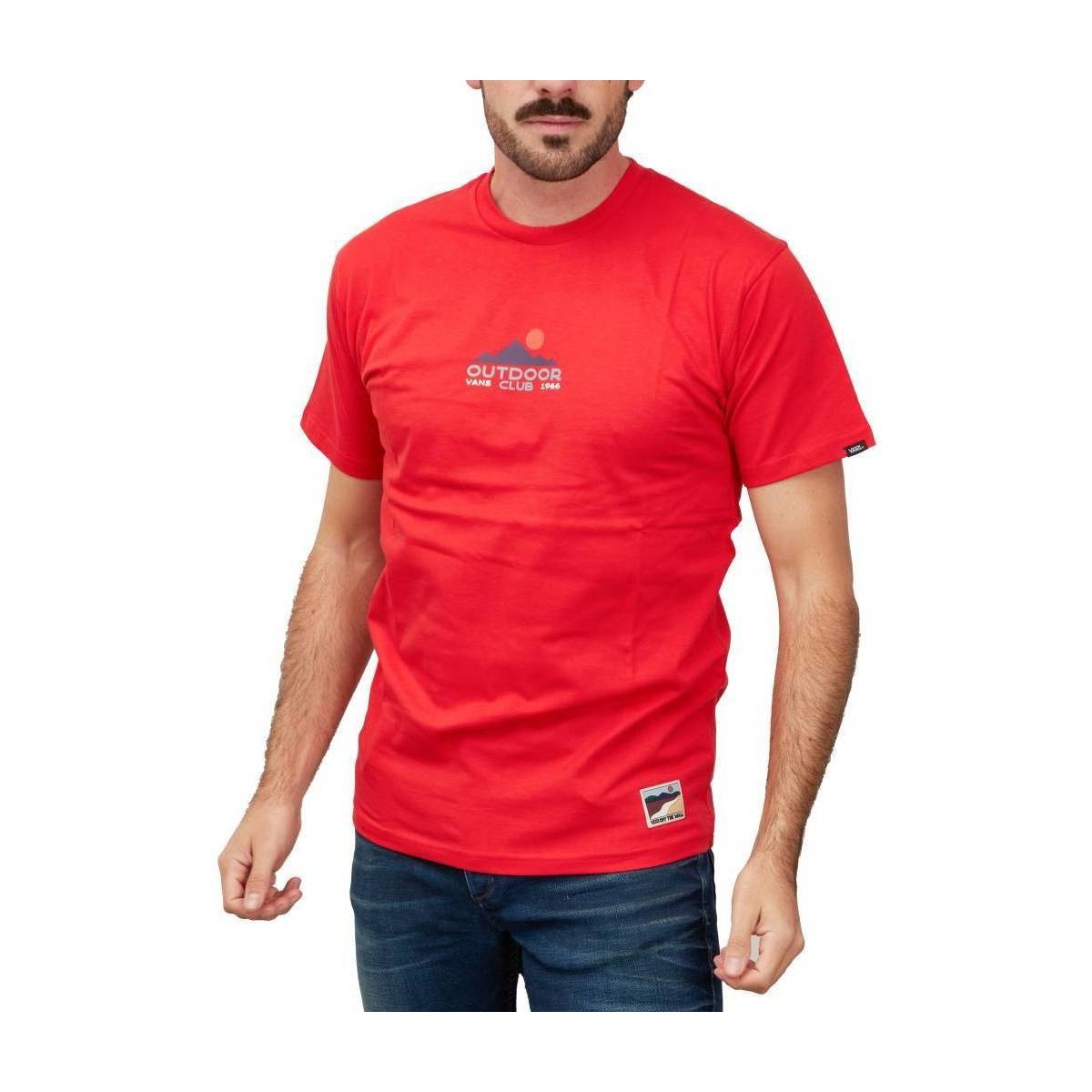 Kleidung Herren Kurzärmelige Hemden Vans OUTDOOR CLUB Rot