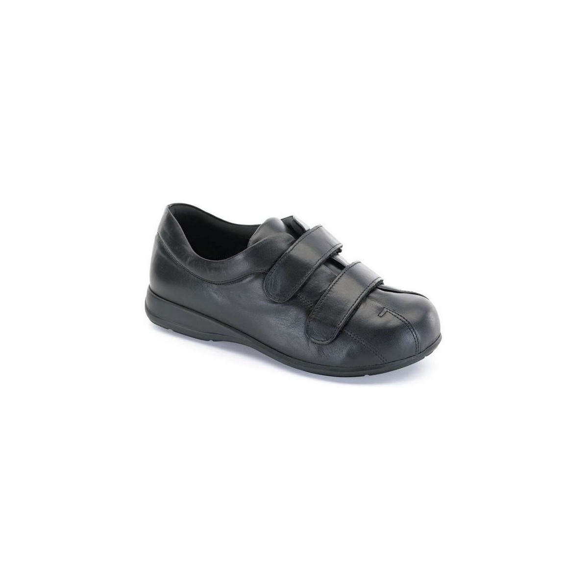 Schuhe Derby-Schuhe & Richelieu Calzamedi Unisex Velcro  diabetischen Fuß Schwarz