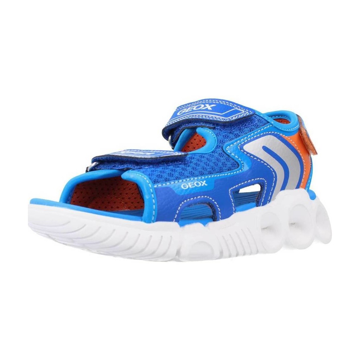 Schuhe Jungen Sandalen / Sandaletten Geox J SANDAL WROOM BOY Blau