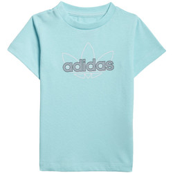 Kleidung Jungen T-Shirts & Poloshirts adidas Originals GN2253 Blau