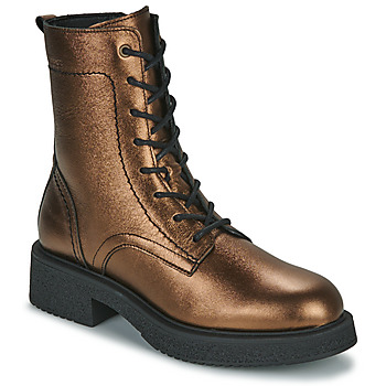 Schuhe Damen Boots Bullboxer MIRA LACE BOOT Gold / Schwarz