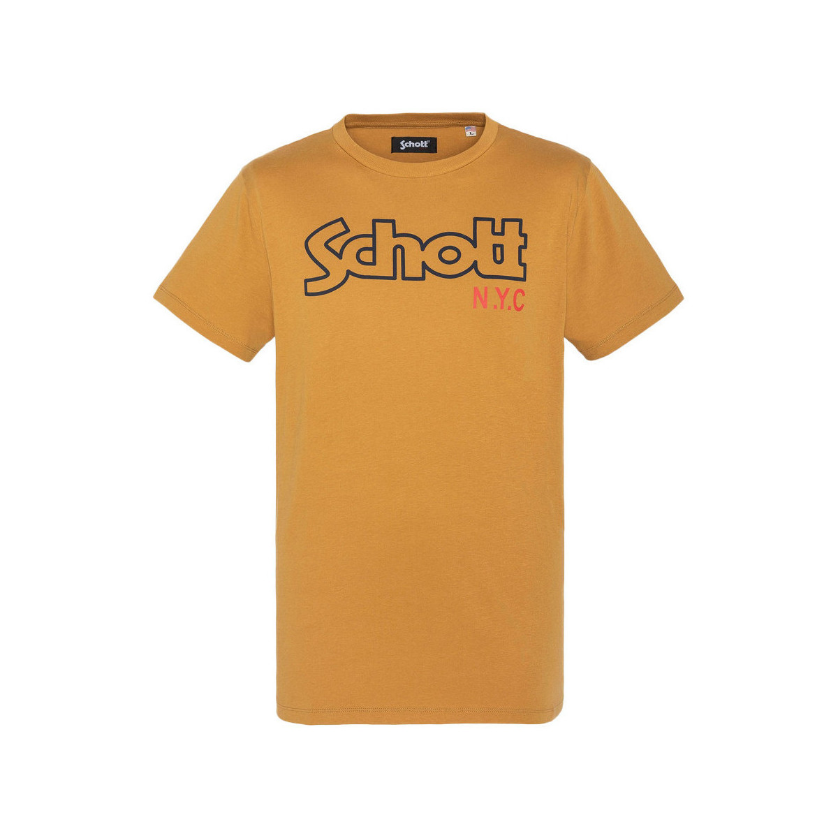 Kleidung Herren T-Shirts & Poloshirts Schott TSCREWVINT Gelb