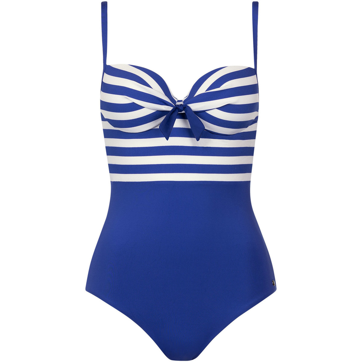 Kleidung Damen Badeanzug Lisca Vorgeformter einteiliger Badeanzug Rhodes Blau