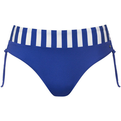 Kleidung Damen Bikini Ober- und Unterteile Lisca Bikini-Strümpfe mit hoher Taille verstellbare Seiten Rhodes Blau