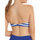 Kleidung Damen Bikini Ober- und Unterteile Lisca Bandeau-Badeanzug-Top Multpositions Rhodes Blau