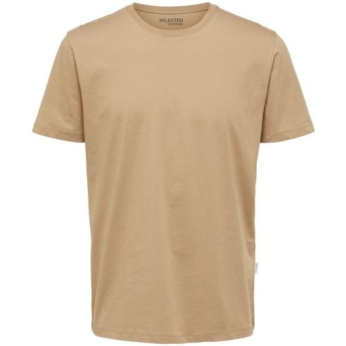 Kleidung Herren T-Shirts & Poloshirts Selected 16087842 HASPEN-KELP Beige