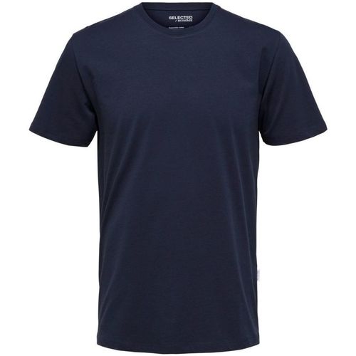 Kleidung Herren T-Shirts & Poloshirts Selected 16087842 HASPEN-NAVY BLAZER Blau