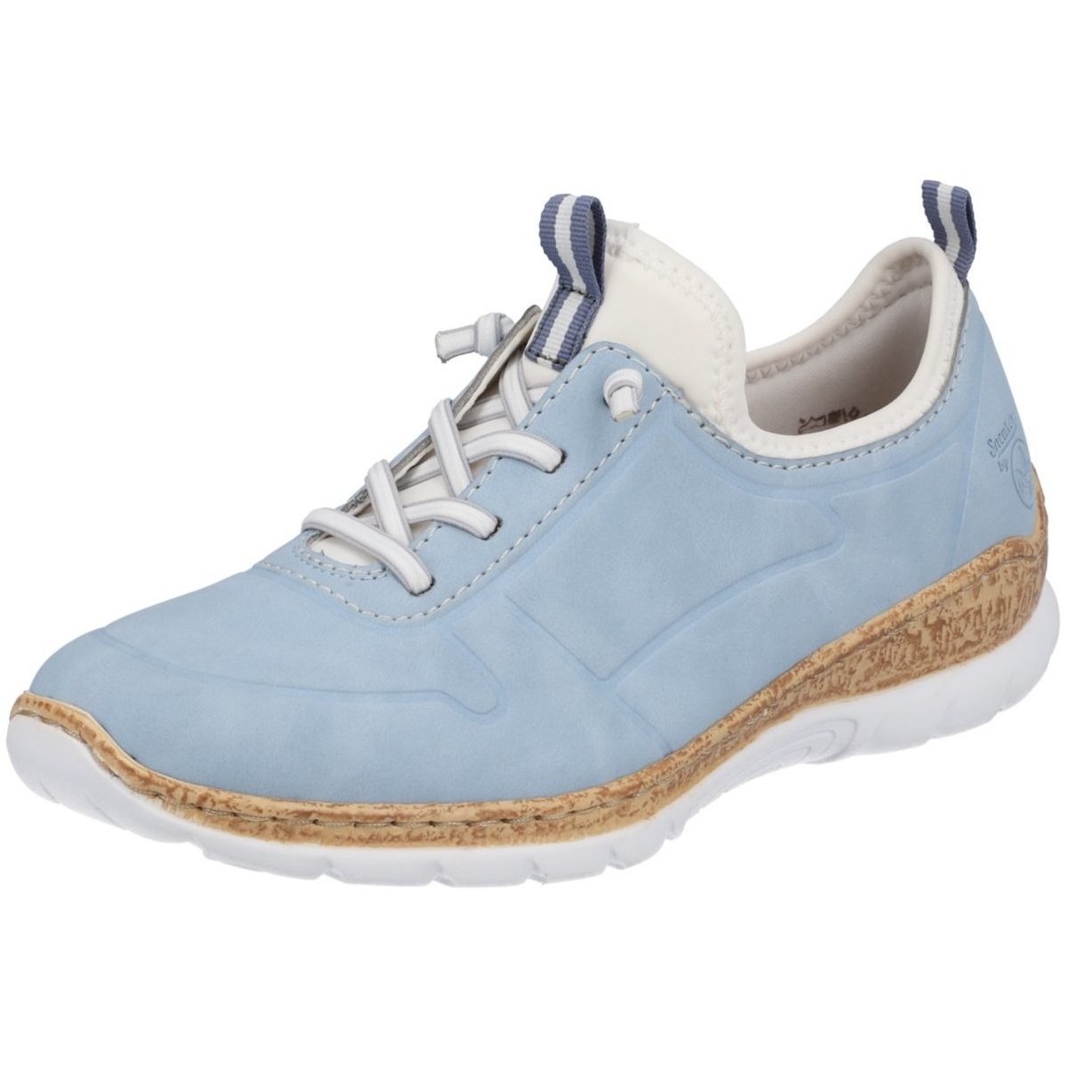 Schuhe Damen Slipper Rieker Slipper N4285-10 Blau