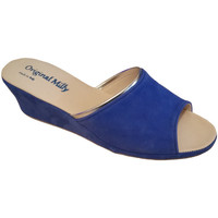 Schuhe Damen Pantoffel Milly MILLY7000bluette Blau