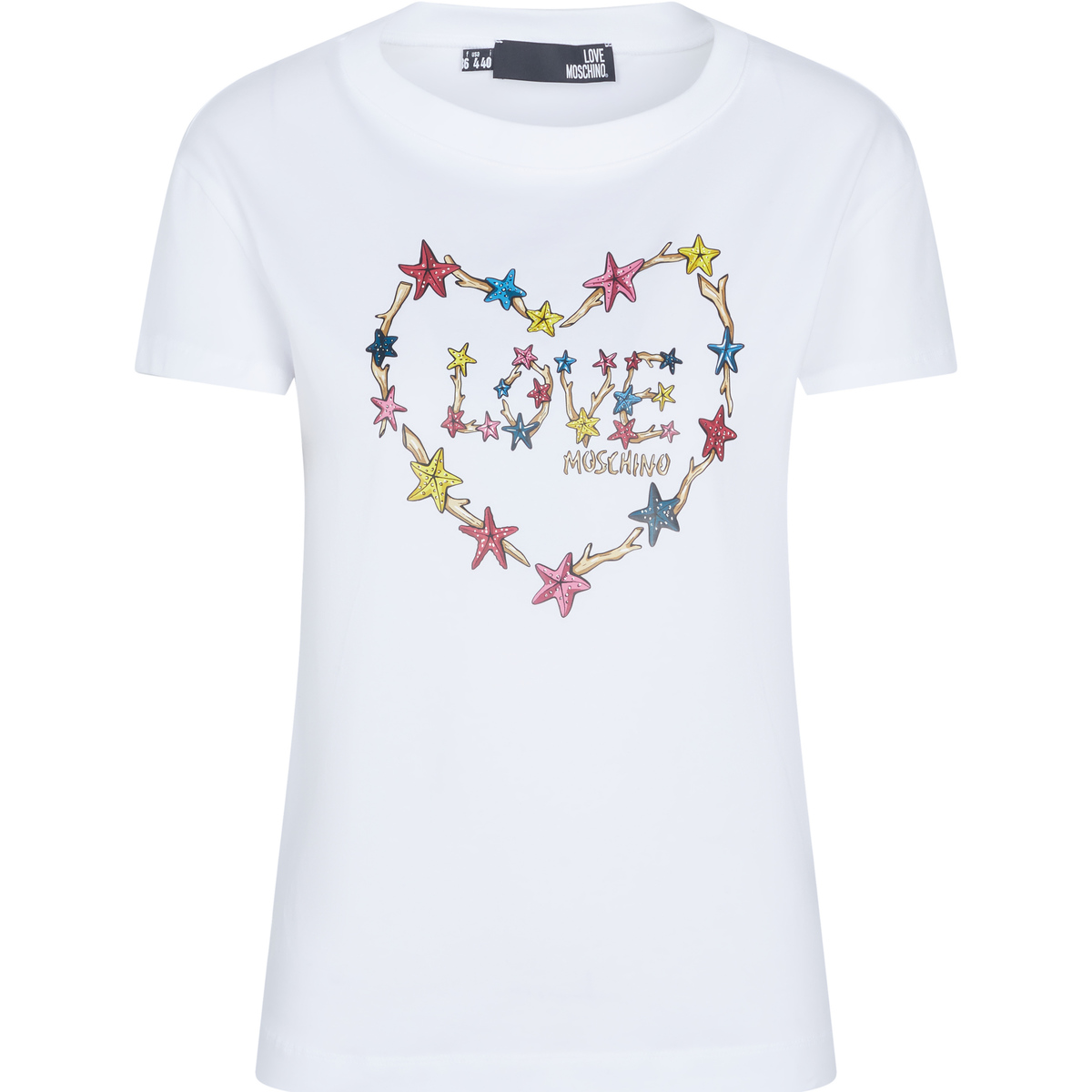 Kleidung Damen T-Shirts Love Moschino W4F302LE1951 Weiss