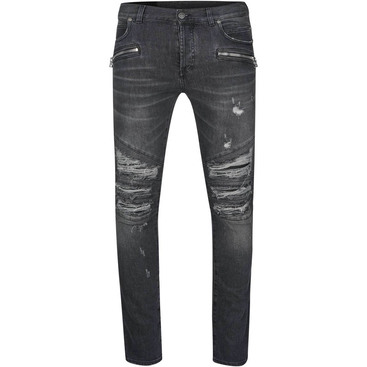 Kleidung Herren Slim Fit Jeans Balmain XH1MG010 Grau