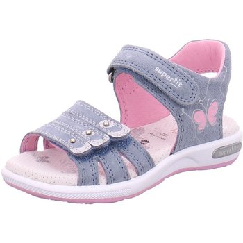Schuhe Mädchen Babyschuhe Superfit Maedchen Sandale Leder EMILY 1-006137-8020 8020 Blau