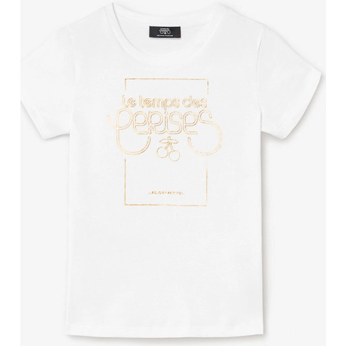 Kleidung Mädchen T-Shirts & Poloshirts Le Temps des Cerises T-shirt THEAGI Weiss