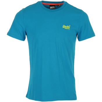 Kleidung Herren T-Shirts Superdry OL Neon Lite Tee Blau
