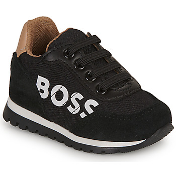 Schuhe Jungen Sneaker Low BOSS J09210 Schwarz