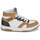 Schuhe Jungen Sneaker High BOSS J29367 Weiss / Camel / Schwarz
