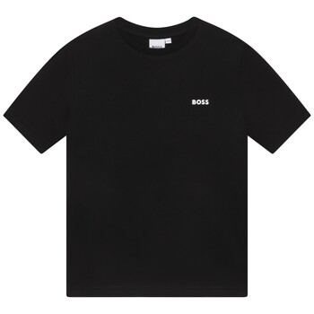 Kleidung Jungen T-Shirts BOSS  Schwarz