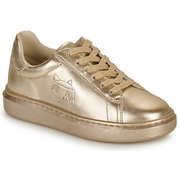 Schuhe Mädchen Sneaker Low Karl Lagerfeld Z19115 Goldfarben