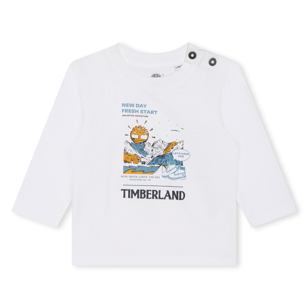 Kleidung Jungen T-Shirts Timberland T60005-10P-C Weiss