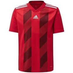 Kleidung Jungen T-Shirts adidas Originals JR Striped 19 Rot